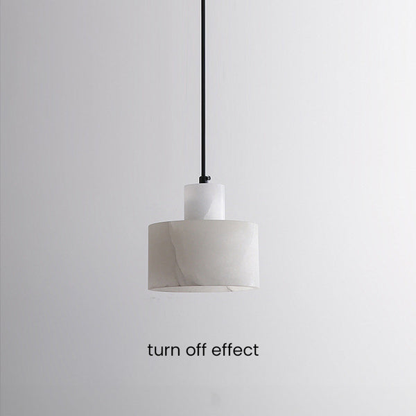 White Marble Pendant Light – Scandinavian Hanging Lamp | Minimalist Luxury Interior Lighting