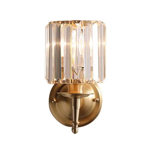 Crystal Époque Wall Light – Vintage Brass Crystal Sconce | Luxury Glamour Accent Lighting