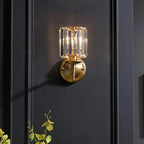 Crystal Époque Wall Light – Vintage Brass Crystal Sconce | Luxury Glamour Accent Lighting
