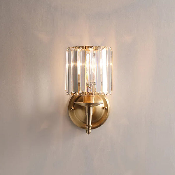 Crystal Époque Wall Light – Vintage Brass Crystal Sconce | Luxury Glamour Accent Lighting