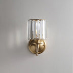 Crystal Époque Wall Light – Vintage Brass Crystal Sconce | Luxury Glamour Accent Lighting