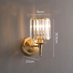 Crystal Époque Wall Light – Vintage Brass Crystal Sconce | Luxury Glamour Accent Lighting