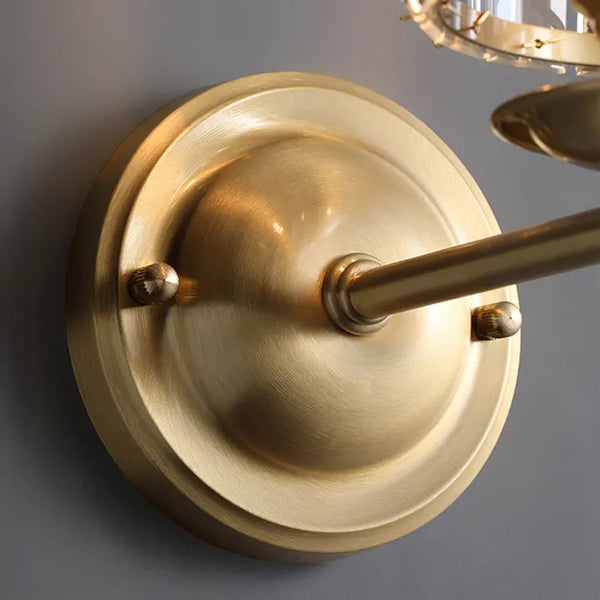 Crystal Époque Wall Light – Vintage Brass Crystal Sconce | Luxury Glamour Accent Lighting