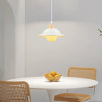 Bellanova Ceramic Pendant Light – Retro White Hanging Lamp | Vintage Hat-Shaped Ceiling Light for Elegant Interiors