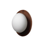 Nordic Timber Wall Light – White Glass & Wood Wall Lamp | Scandinavian Interior Lighting | Minimalist Home Décor