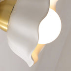 Fleur Élégance Wall Light – French Vintage Floral Sconce | Luxury Gold & White Accent Lighting