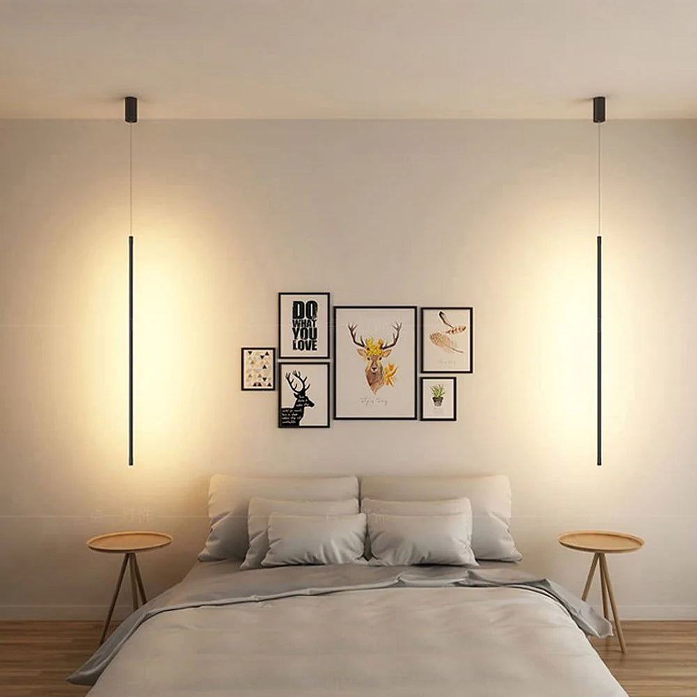 Linearis LED Pendant Light – Minimalist Aluminium Hanging Lamp | Modern Architectural Ceiling Lighting