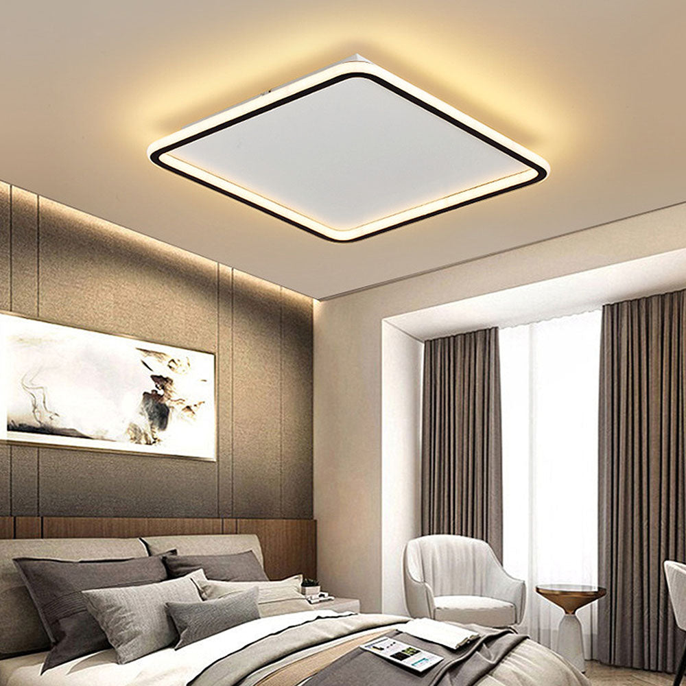 Geometry Square LED Ceiling Light – Modern Minimalist Ceiling Lamp | Contemporary Ambient Lighting