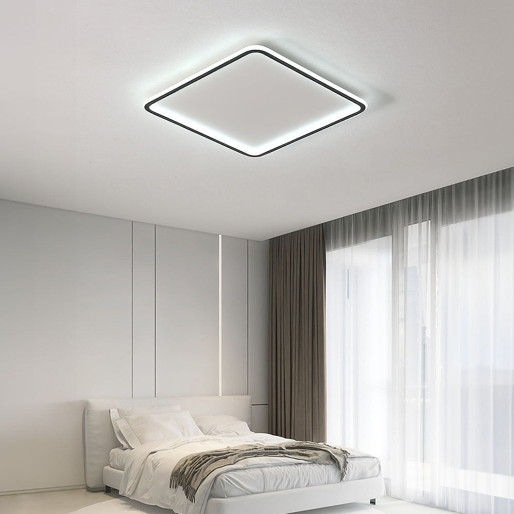 Geometry Square LED Ceiling Light – Modern Minimalist Ceiling Lamp | Contemporary Ambient Lighting