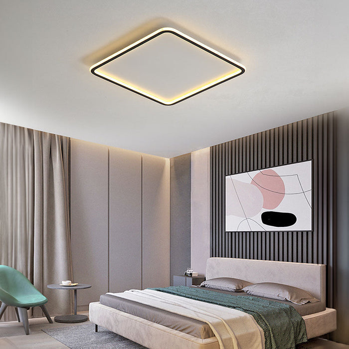 Geometry Square LED Ceiling Light – Modern Minimalist Ceiling Lamp | Contemporary Ambient Lighting