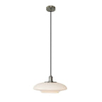 White Glass Pendant Light – Modern Minimalist Hanging Lamp | Contemporary Ambient Interior Lighting