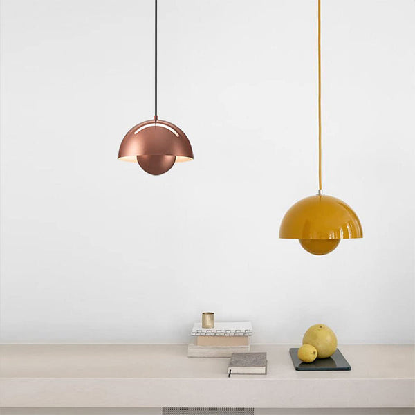 Scandinavian Flowerpot Pendant Light – Modern Nordic Ceiling Lamp | Warm Minimalist Interior Lighting