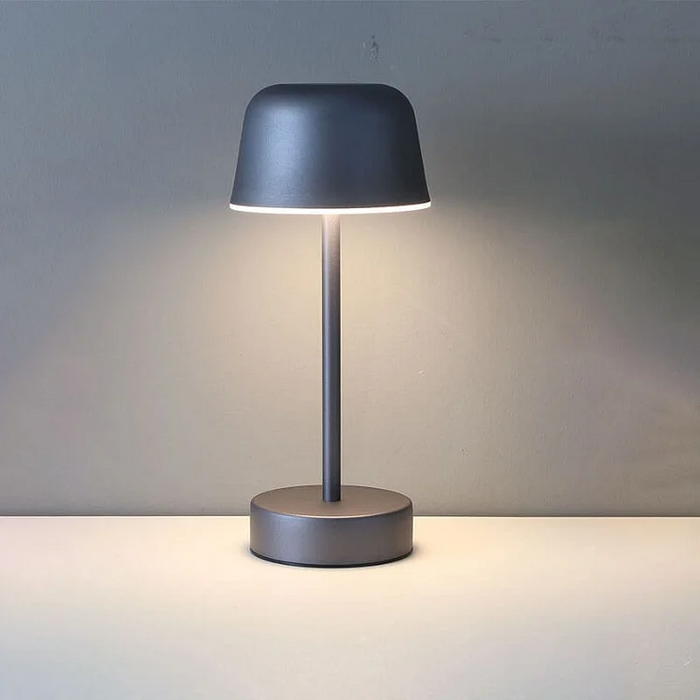 LumaGlow Rechargeable LED Table Lamp – Cordless Ambient Lighting | Dimmable Modern Metal Lamp