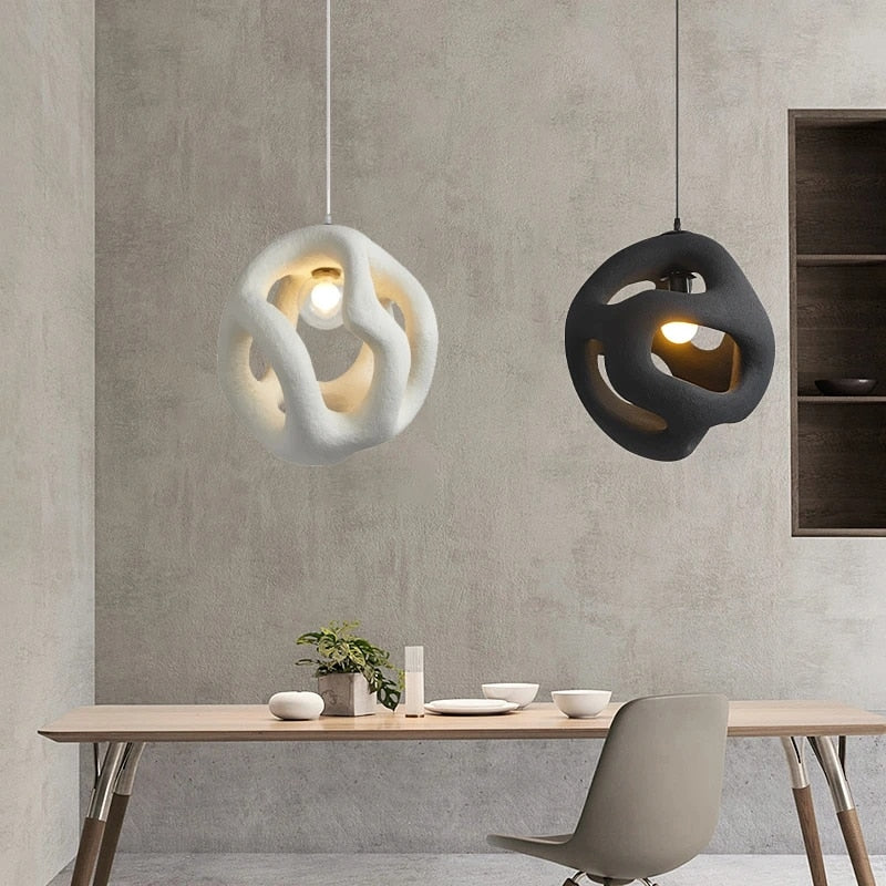 Wabi-Sabi Pendant Light – Scandinavian Minimalist Hanging Lamp | Warm Modern Interior Lighting