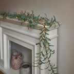Olive Glow LED Garland – Mediterranean Lighted Branch | Warm White Decorative Fairy Lights