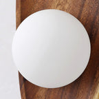 OakAura Wall Light – Natural Wood LED Sconce | Scandinavian Rustic Accent Lighting