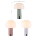 Lunova Mushroom Table Lamp – Rechargeable Ambient Lighting | Modern European Design