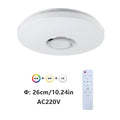 Smart LED Ceiling Light with Bluetooth Speaker – RGB Dimmable Flush Mount Lamp | Modern Multi-Function Lighting
