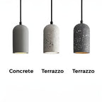 FORGI Concrete Pendant Light – Industrial Minimalist Hanging Lamp | Modern Urban Ceiling Lighting