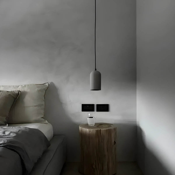 FORGI Concrete Pendant Light – Industrial Minimalist Hanging Lamp | Modern Urban Ceiling Lighting
