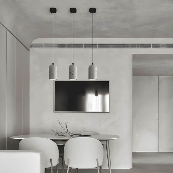 FORGI Concrete Pendant Light – Industrial Minimalist Hanging Lamp | Modern Urban Ceiling Lighting