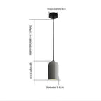 FORGI Concrete Pendant Light – Industrial Minimalist Hanging Lamp | Modern Urban Ceiling Lighting