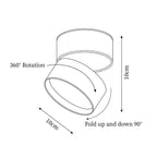Savvina Surface Ceiling Light – Adjustable LED Spotlight | Modern Directional Interior Lighting