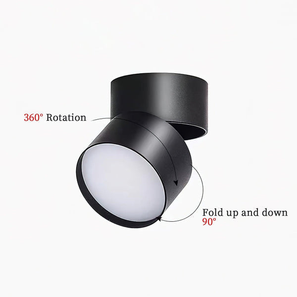 Savvina Surface Ceiling Light – Adjustable LED Spotlight | Modern Directional Interior Lighting