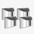 Solar LED Outdoor Lighting – Stainless Steel Solar Wall Lights | IP65 Weather-Resistant Outdoor Lighting