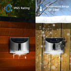 Solar LED Outdoor Lighting – Stainless Steel Solar Wall Lights | IP65 Weather-Resistant Outdoor Lighting