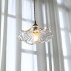 Floral Glass Pendant Light – Vintage Flower Hanging Lamp | Elegant Retro Ceiling Lighting