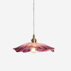 Floral Glass Pendant Light – Vintage Flower Hanging Lamp | Elegant Retro Ceiling Lighting