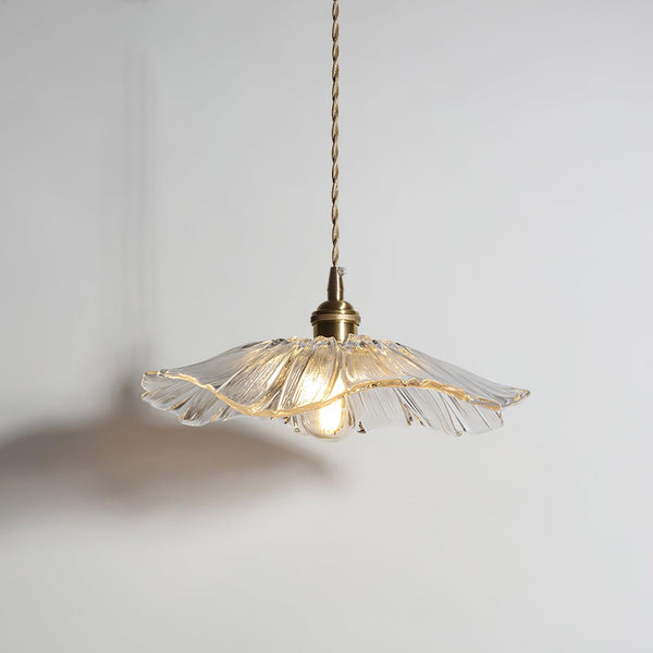Floral Glass Pendant Light – Vintage Flower Hanging Lamp | Elegant Retro Ceiling Lighting