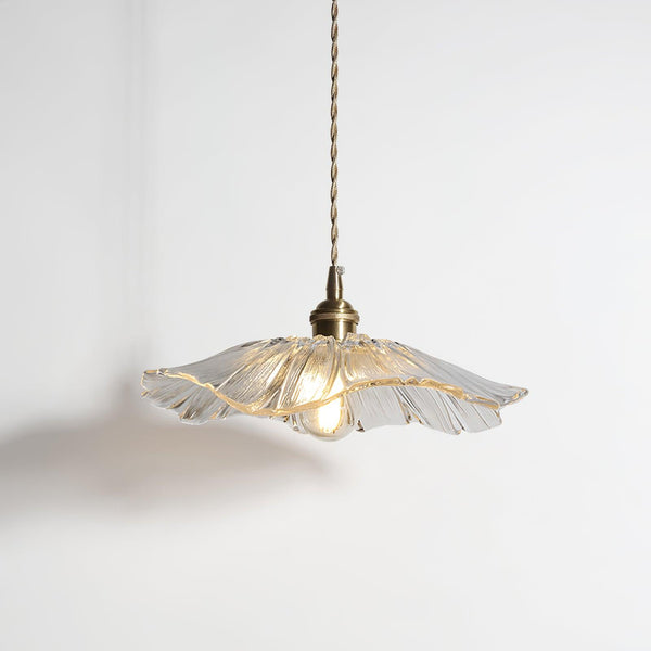 Floral Glass Pendant Light – Vintage Flower Hanging Lamp | Elegant Retro Ceiling Lighting