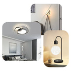 Auréline LED Ceiling Light – Modern Black & Gold Flush Mount Lamp | Contemporary Luxury Lighting for Stylish Interiors