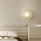 MochaGlow Wall Light – Resin & Glass Designer Sconce | Warm Contemporary Accent Lighting