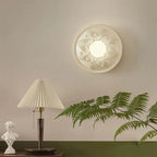 MochaGlow Wall Light – Resin & Glass Designer Sconce | Warm Contemporary Accent Lighting