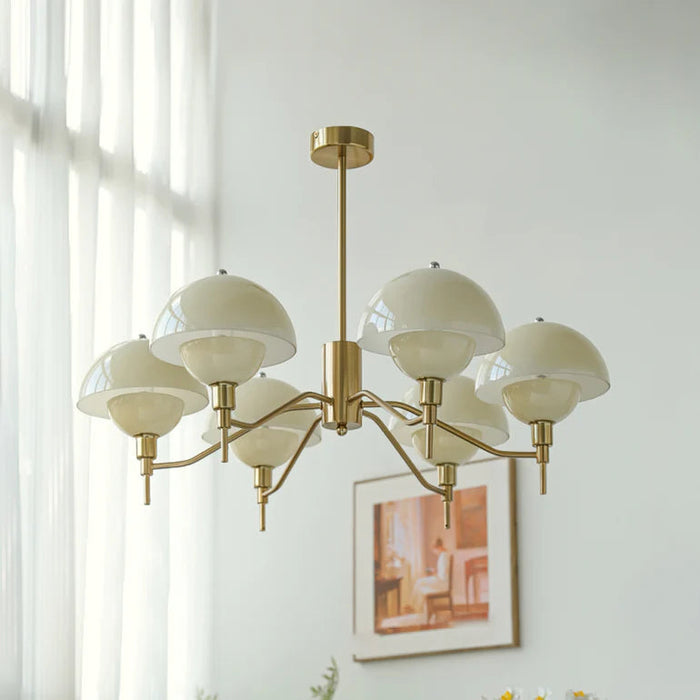 French Bubble Cream Chandelier – Elegant Bubble Ceiling Light | Luxury French-Inspired Statement Lighting