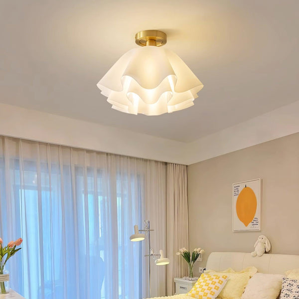 Gailon Copper Ceiling Light – Elegant Folded Design Ceiling Lamp | Modern Luxury Interior Lighting
