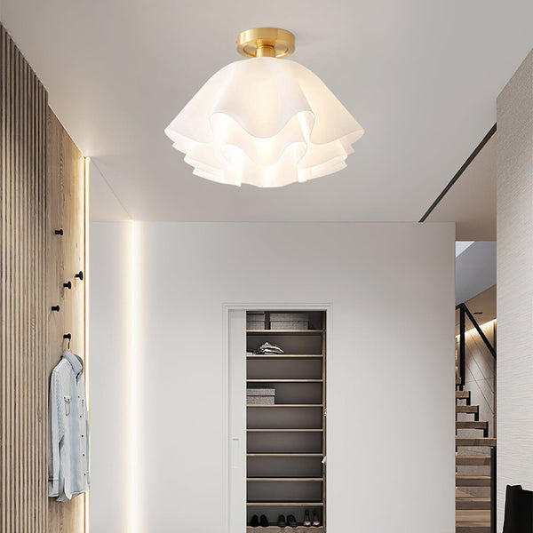 Gailon Copper Ceiling Light – Elegant Folded Design Ceiling Lamp | Modern Luxury Interior Lighting