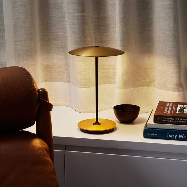 Aurelia Halo Table Lamp – Contemporary LED Accent Lighting | Premium Metal Designer Lamp