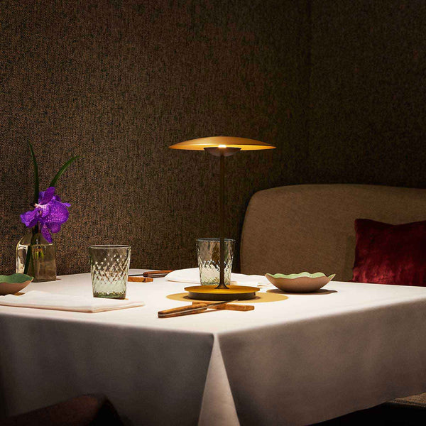 Aurelia Halo Table Lamp – Contemporary LED Accent Lighting | Premium Metal Designer Lamp