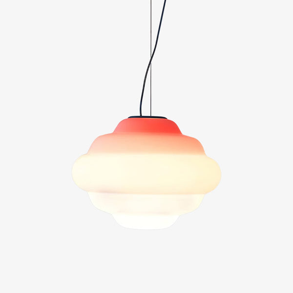 Gradient Cloudy Pendant Light – Artistic Glass Hanging Lamp | Colourful Modern Ambient Ceiling Lighting