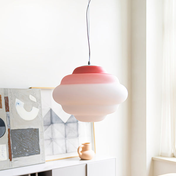 Gradient Cloudy Pendant Light – Artistic Glass Hanging Lamp | Colourful Modern Ambient Ceiling Lighting