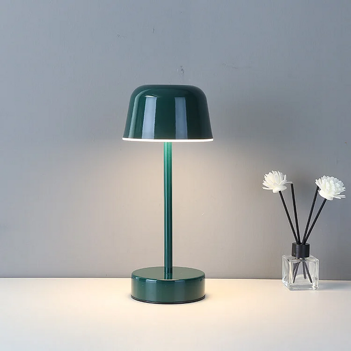 LumaGlow Rechargeable LED Table Lamp – Cordless Ambient Lighting | Dimmable Modern Metal Lamp