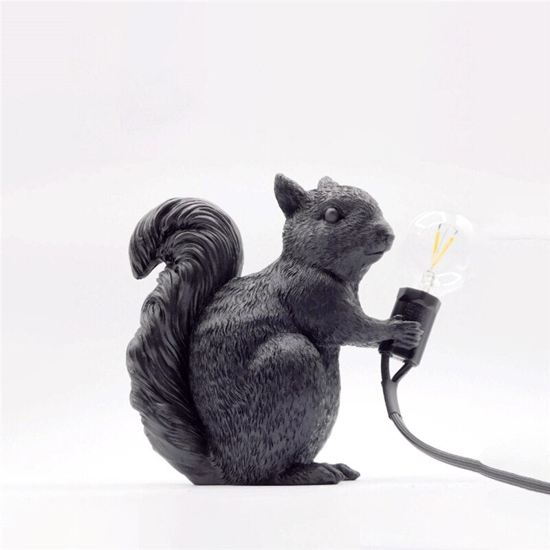 Nordic Designer Squirrel Table Lamp – Playful Scandinavian Lighting with Character