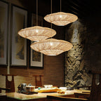Rattan Pendant Light – Vintage Boho Ceiling Lamp | Natural Scandinavian Interior Lighting