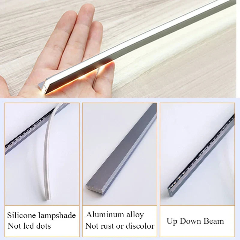 EdgeGlow Pro LED Shelf Light – Invisible Cabinet Lighting | Dimmable Warm White Display Illumination