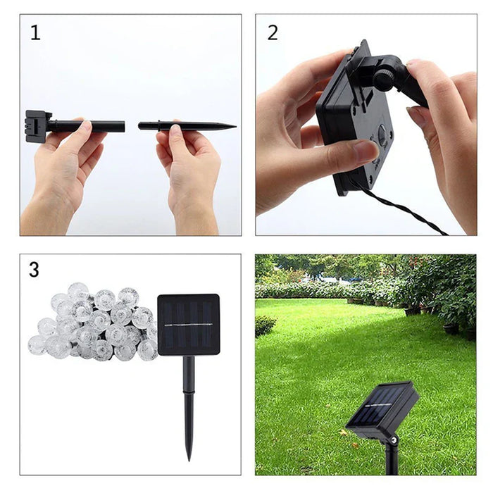 Solarite Solar LED String Lights – Waterproof Outdoor Fairy Lights | Solar Garden Lighting