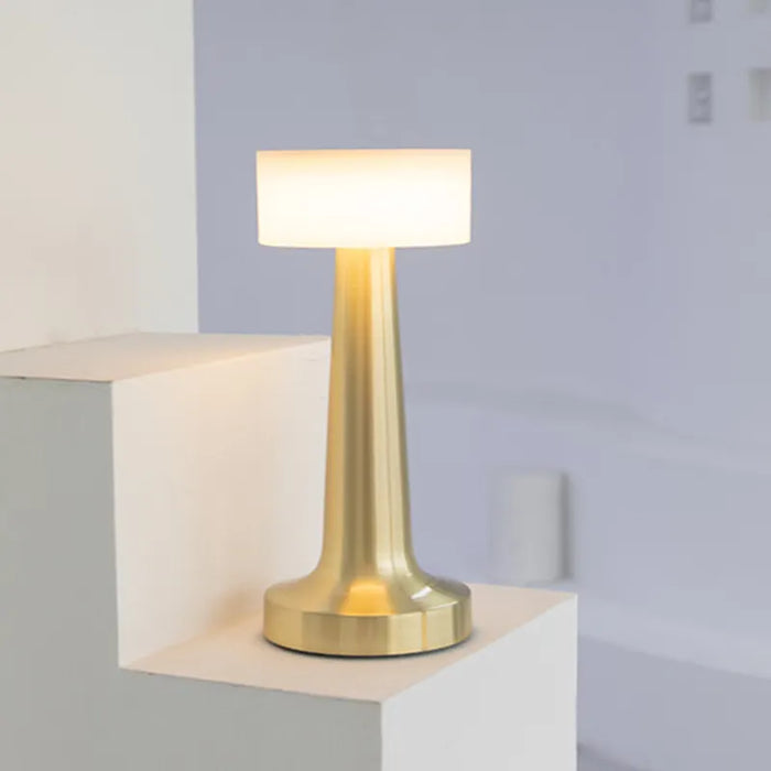 VeraLume Rechargeable Table Lamp – Cordless Ambient Lighting | Modern Metal Accent Lamp